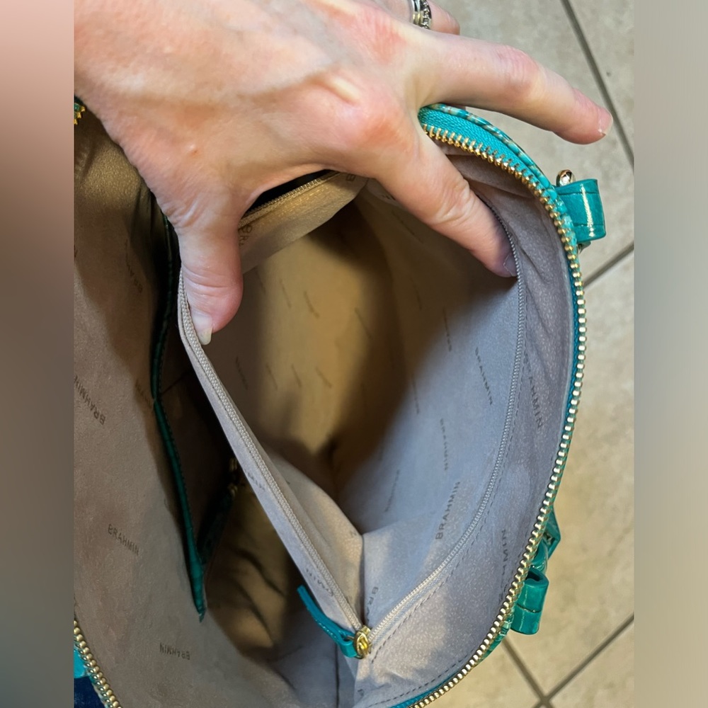 Brahmin Large Duxbury Satchel Mermaid Melbourne EUC - Picture 4 of 9